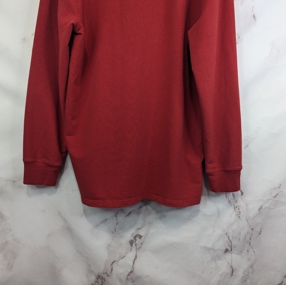 Pendleton Quarter Zip Shirt Mens Large Red Pullover Heavyweight 1/4 - Picture 7 of 12